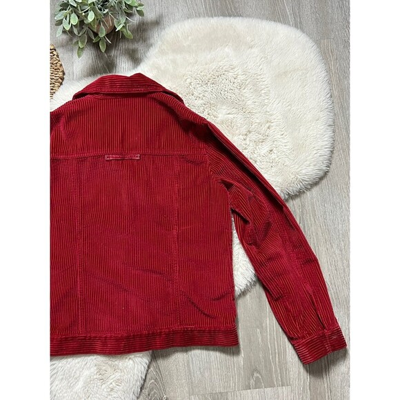 J. Jill Corduroy Red Button Front Jacket Sz S - Picture 9 of 9